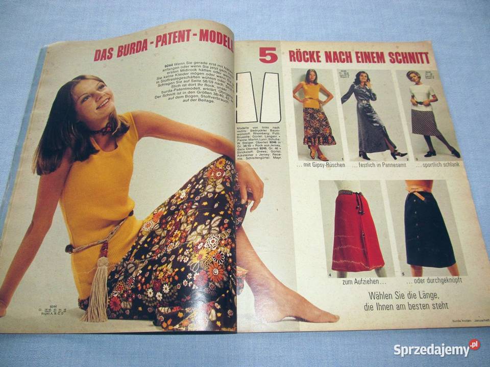 Burda Moden 11971 magazyn mody wykroje Vintage sprzedam