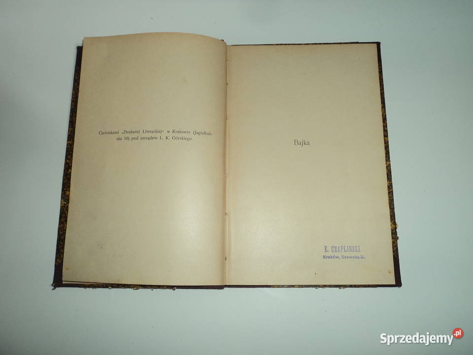 Ignacy Gordiejew Bajka z 1902 roku Nowy Sącz