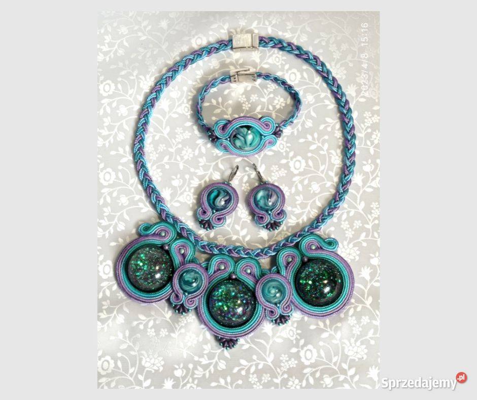 KOMPLET SUTASZ Z ŻYWICĄ fioletowomorski mazowieckie Warszawa