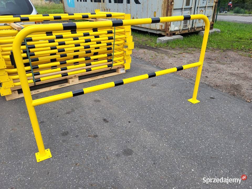 Barierki ochronne żółto czarne 200