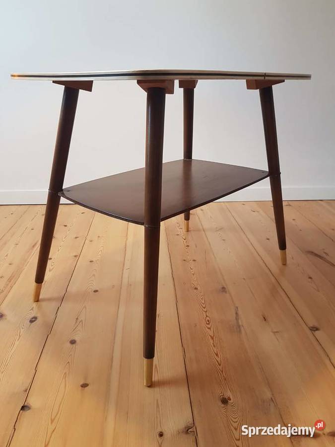Stolik kawowy patyczak z czasów PRL lata 6070 72cm zachodniopomorskie Szczecin