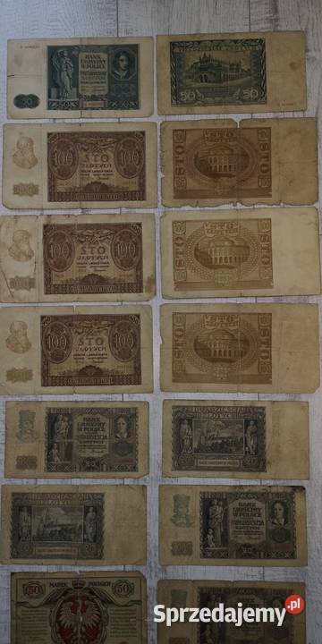 Zestaw banknotów kolekcjonerskich Łódź