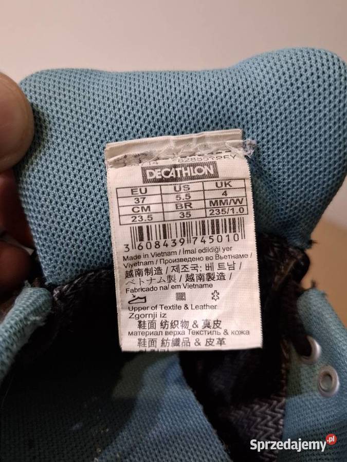 Trekkingowe 37 Quechua buty Decathlon skórzane Kraków