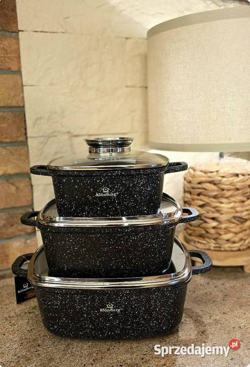 199 Zestaw 3 brytfanek Klonberg Zabrze