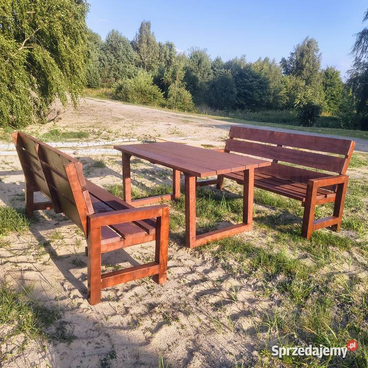 Zestaw mebli ogrodowych z olchy Godów