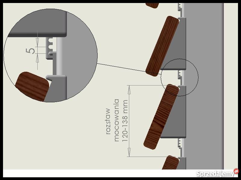 uchwyty do mocowania desek ogrodzeniowych pod Materiały budowlane Legionowo