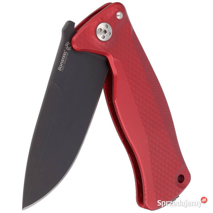 Nóż składany LionSteel SR11A Red Aluminium Black Warszawa