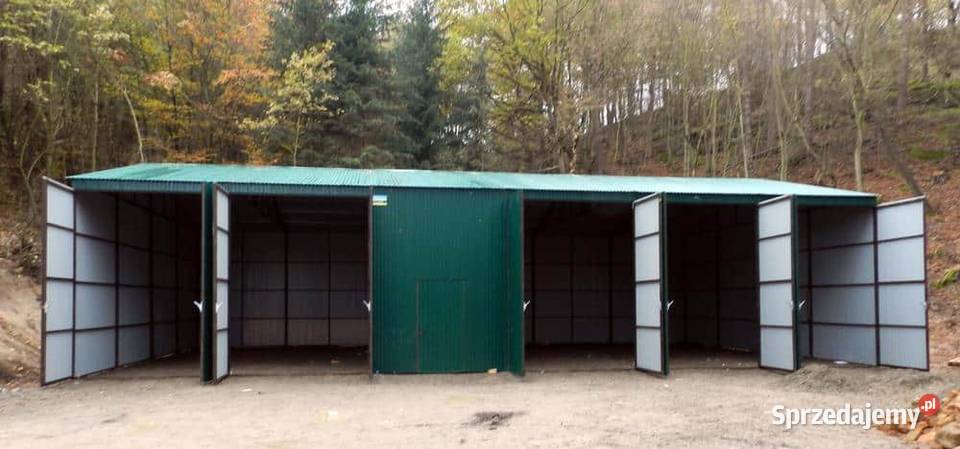 Blaszana montowana hala 1810 m ciemnozielona Kraków sprzedam