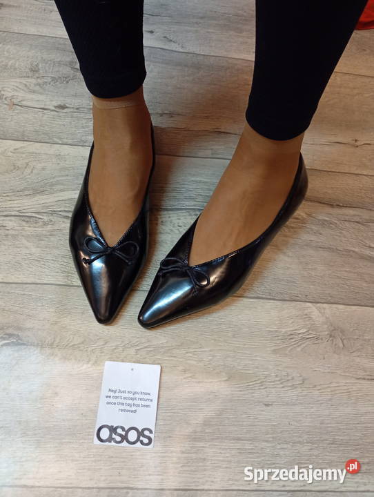 40 ASOS Design Ekskluzywne czarne baleriny Kraków sprzedam