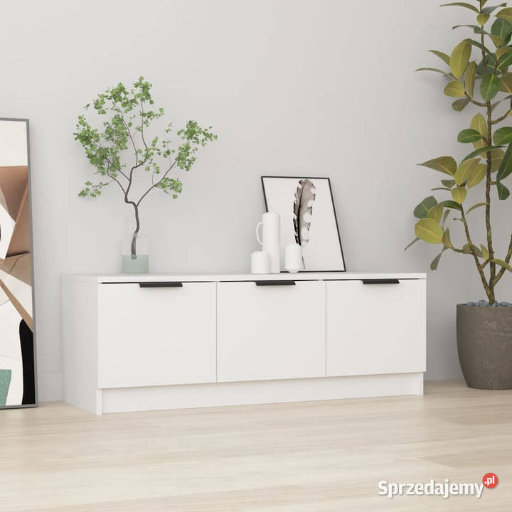 Szafka pod telewizor biała 102x35x365 WM811358 Warszawa