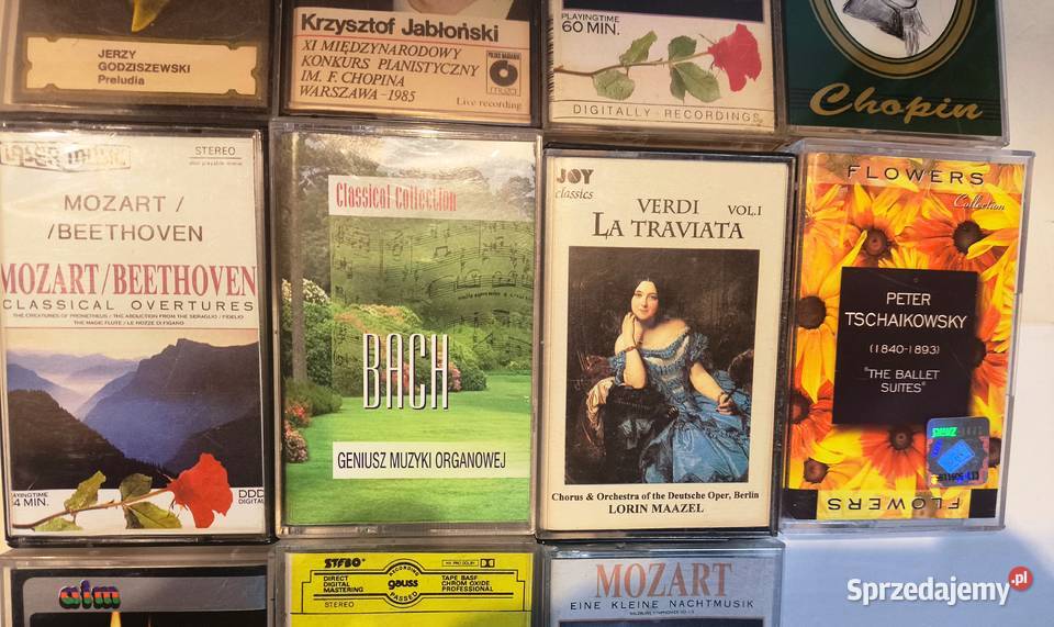 Kaset audio magnetofonowe muzyka poważna zestaw kaseta