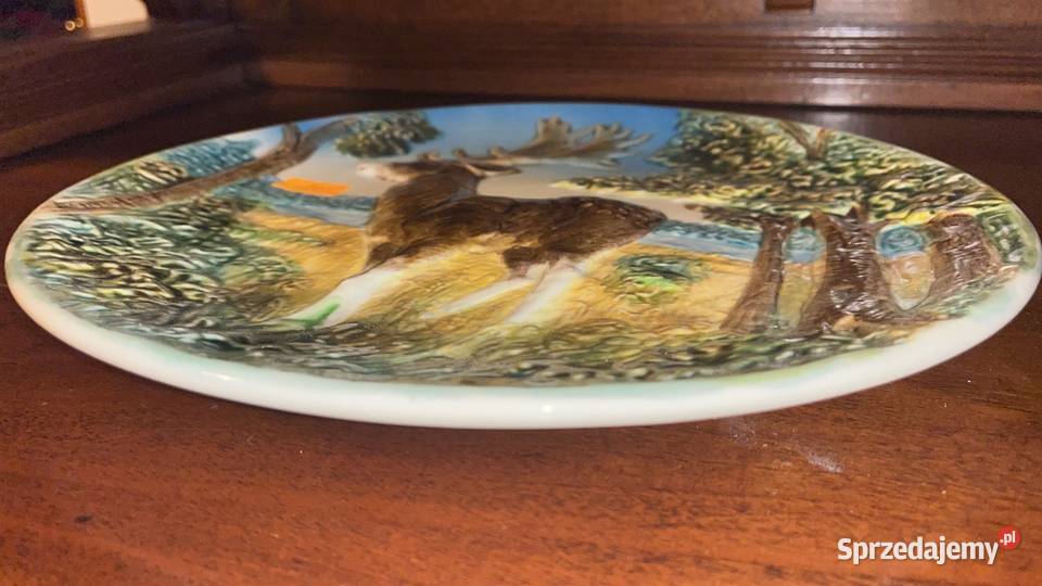 Patera z jeleniem Syg Numeryczna Dekor jest Gdańsk