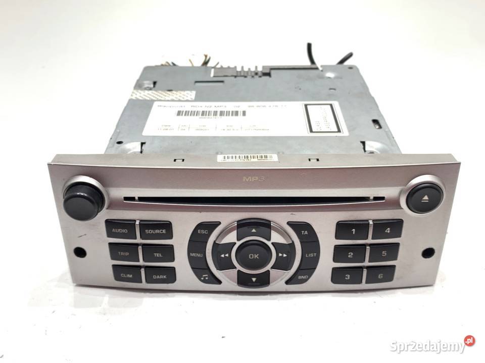 RADIO PEUGEOT 407 SW 9660647677 0411 ODTWARZACZ osobowe Sprzęt audio fabryczny sprzedam