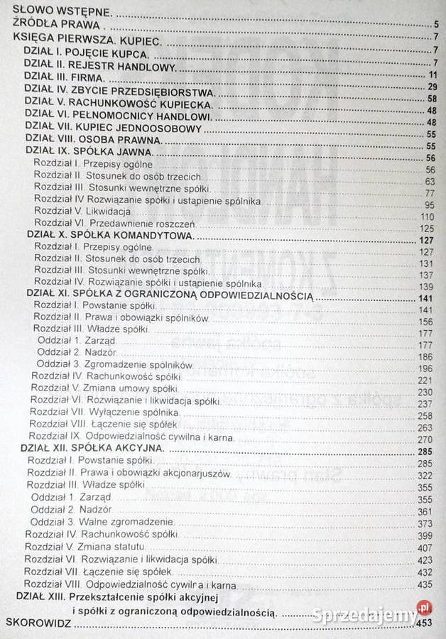 Kodeks handlowy z komentarzem Murycy Allerhand Chełm