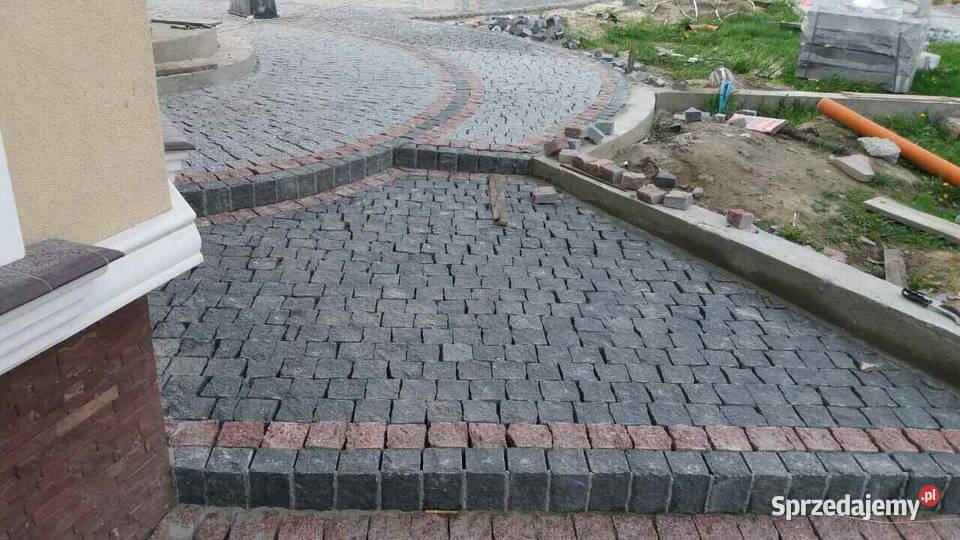 Kostka Brukowa Granitowa Czarna 10x10x5