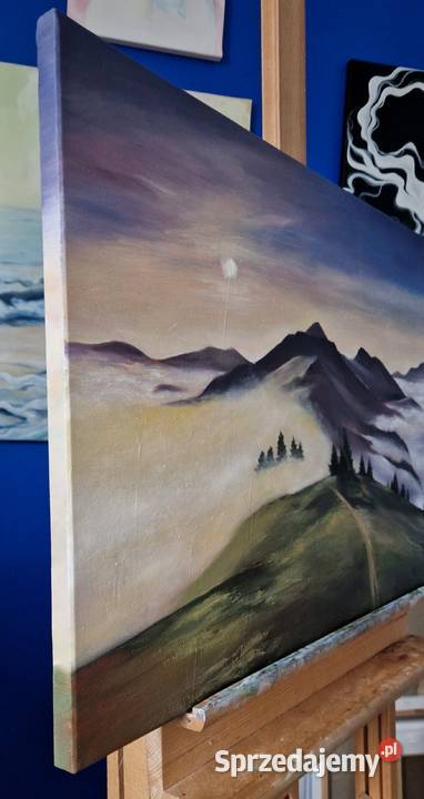 Obraz olejny Pejzaż Góry 50x70 Męcina