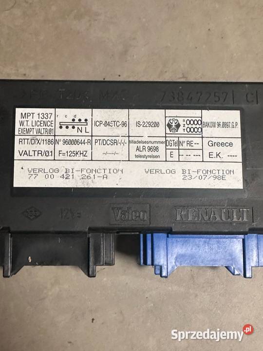 MODUŁ KOMFORTU CENTRALNEGO ZAMKA 7700413523 Wyposażenie elektryczne Wyposażenie elektryczne Antonie sprzedam