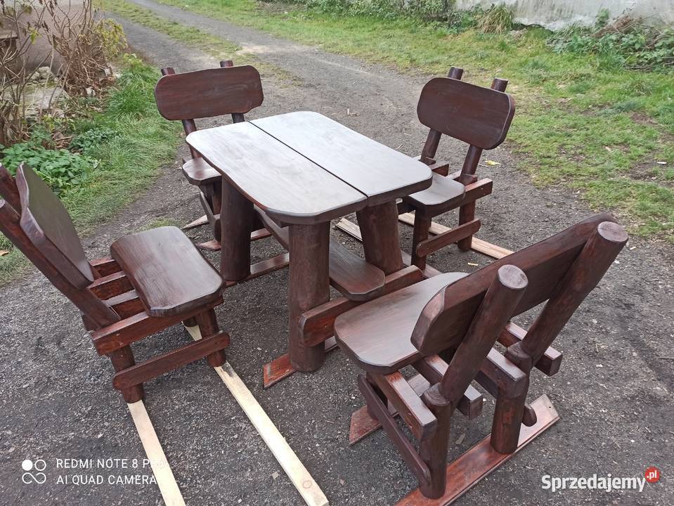 Meble ogrodowe barowe biesiadne do karczmy Woźniki