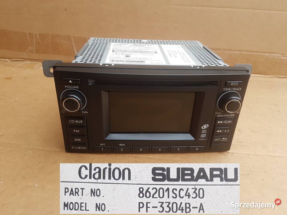 Subaru Forester 3 SH radio samochodowe Clarion bluetooth
