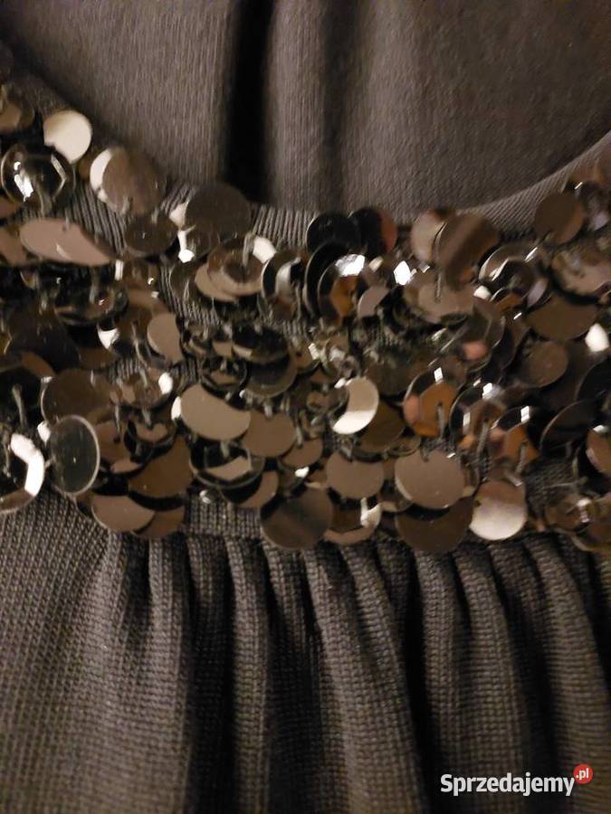 Piękna czarna bluzka z cekinami top Wrocław