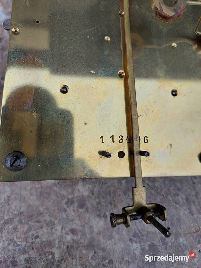 780 Mechanizm starego zegara linkowego żyłkowego pomorskie Tczew