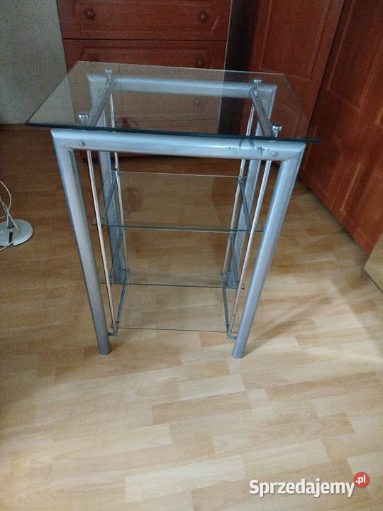 Stolik ze szklanym blatem 59x43 88 wysokości małopolskie Kraków