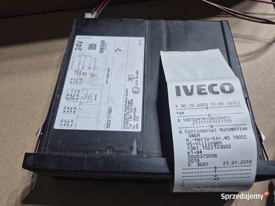 Tachograf Vdo 30 Iveco 24v Obłotne