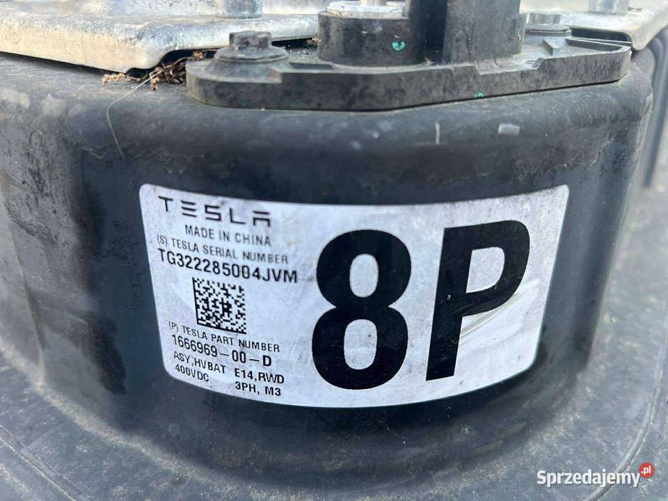Bateria Tesla 3 60 kW 2019 166696900D Śmigiel