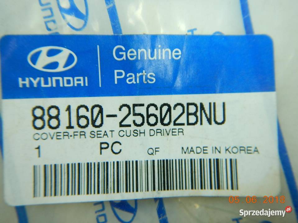 POKROWIEC SIEDZENIA HYUNDAI ACCENT 8816025602bnu