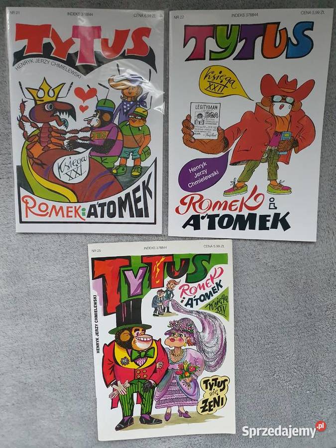 Tytus Romek i ATomek zestaw 9 komiksów różne