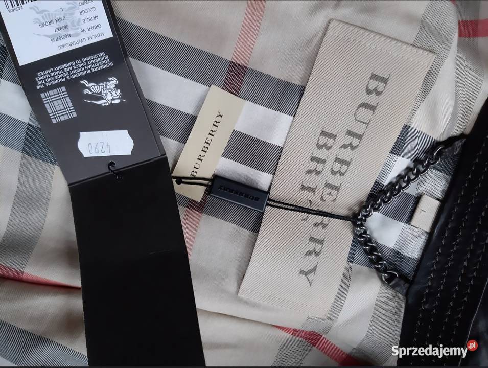 Burberry kurtka skórzana skóra brąz 100 oryg Konstancin-Jeziorna