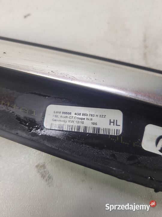LISTWA CHROM DRZWI LEWY TYŁ AUDI A7 4G8853763H Przystajń