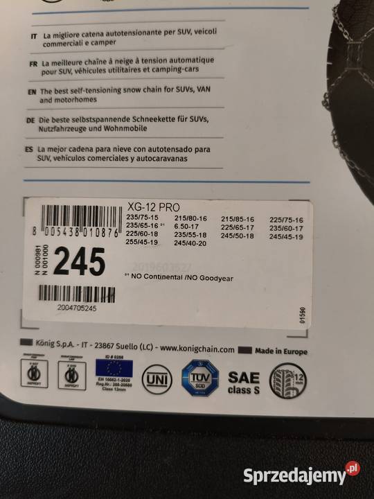 Łańcuchy do kół Bębło