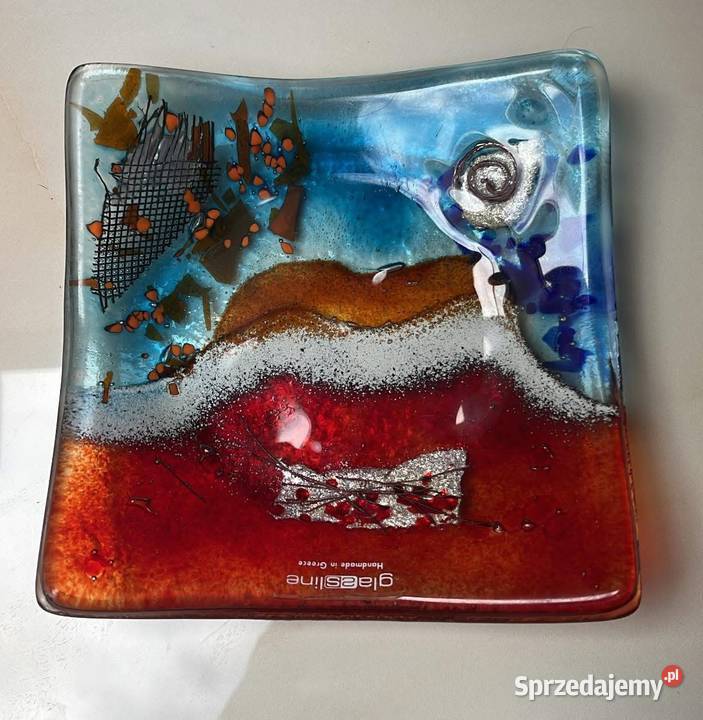 Paterka szklana Artystyczna Handmade in Grecce Porcelana i szkło Gdańsk