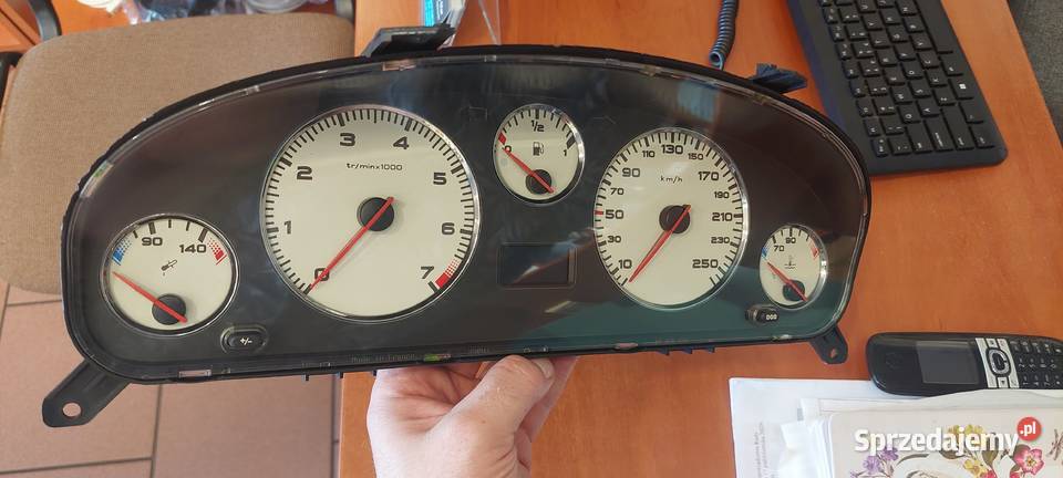 Licznik zegary Peugeot 406 białe benzyna rarytas Kalety