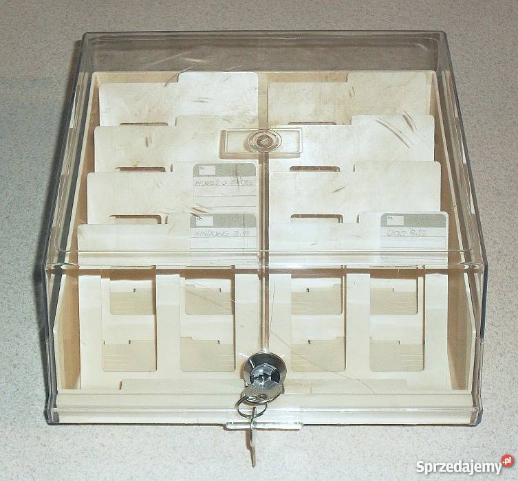 Pudełko pojemnik box na dyskietki 35 cala sprzedam