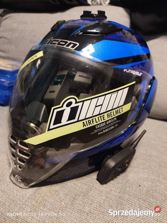 Kask icon plus Intercom XXL używany Lublin