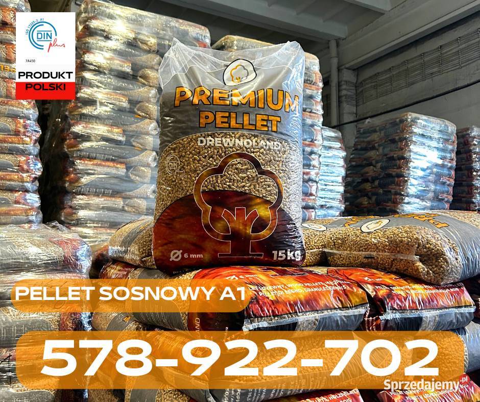 Pellet Premium DINPLUS A1 iglastysosnowy 6mm podkarpackie Miejsce Piastowe