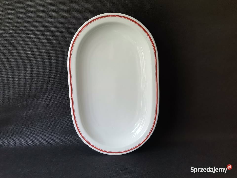 Stary duży talerz półmisek porcelana kantynowa Katowice
