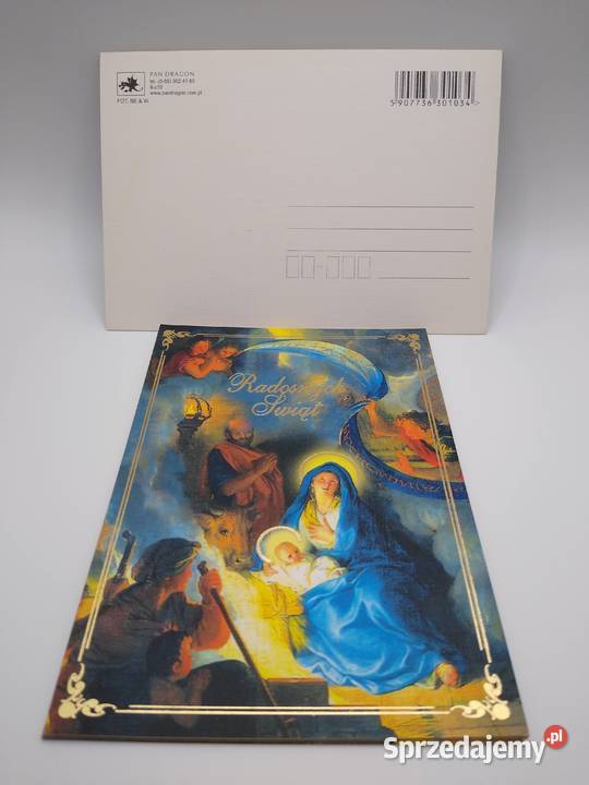 Kartka świąteczna Boże Narodzenie zestaw 12 Pan