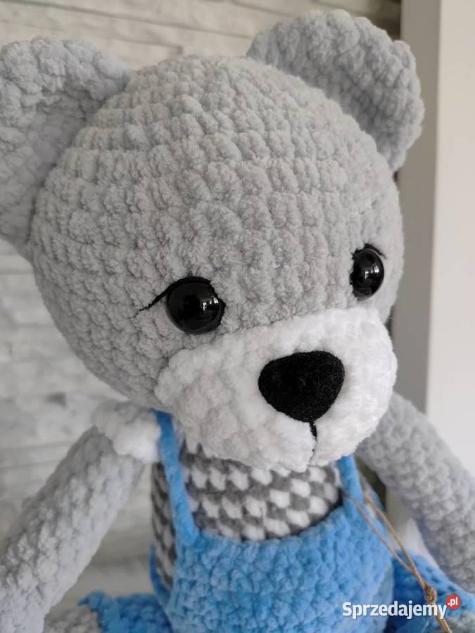 Miś maskotka handmade rękodzieło Łazy