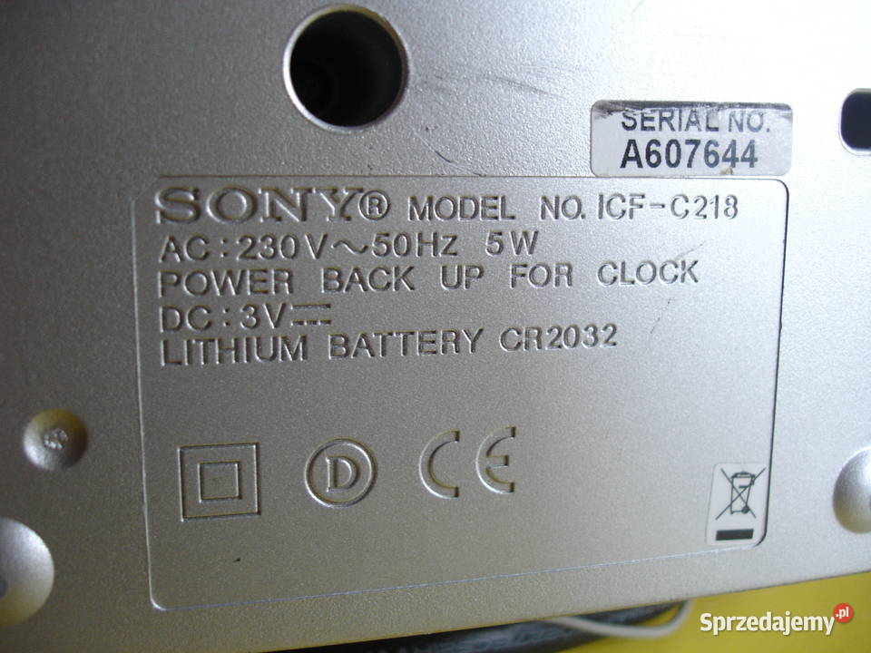 Radiobudzik SONY sprzedam
