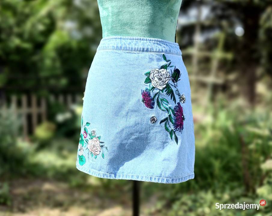 Spódnica mini HM 34 XS 36 S denim jeans mini Spódnice i sukienki Szczecin
