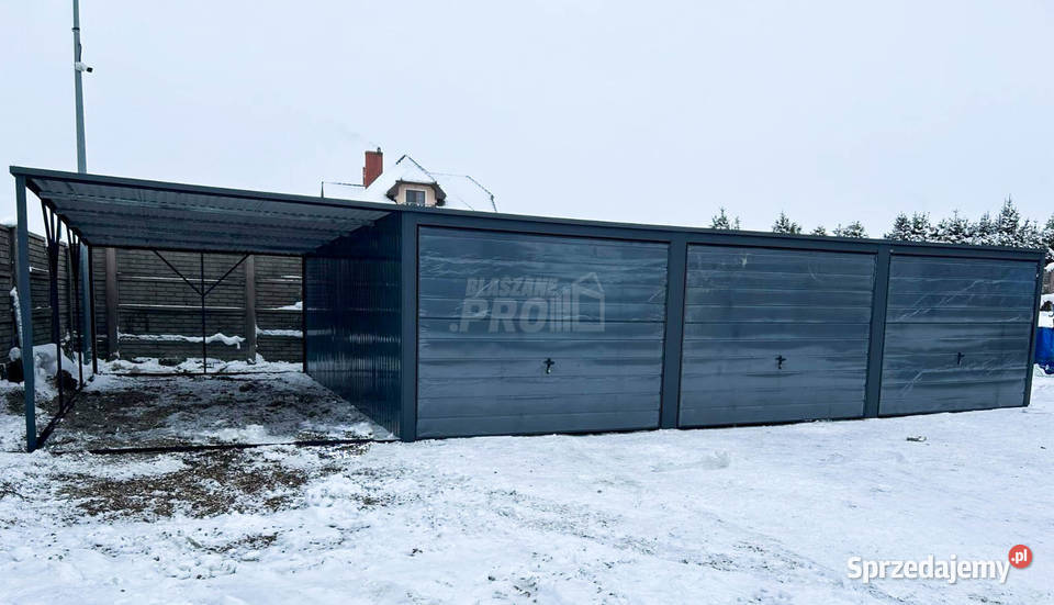 Garaż Blaszany 9x6 wiata 3x6 3x Brama uchylna pomorskie sprzedam