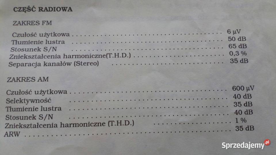 Radio z dwoma oddzielnym głośnikami Samsung zachodniopomorskie sprzedam