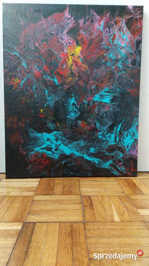 Abstrakcyjny obraz Back to własnoręcznie Ciechanów