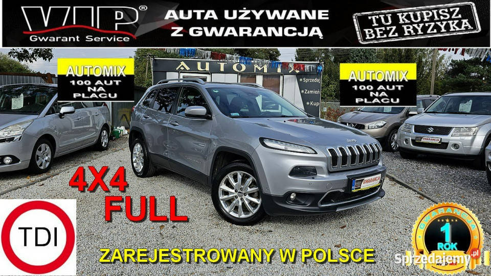 Jeep Cherokee SPRZEDANY Salon Full 4X4Sam Świdnica