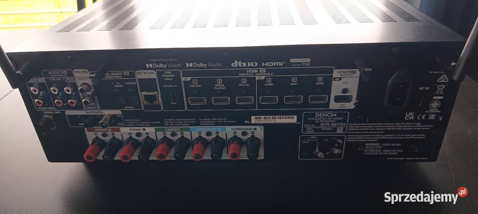 Amplituner 51 Denon AVRS670H czarny Amplitunery