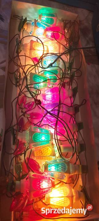 Lampki choinkowe z czasów PRLu Antyki Miechów