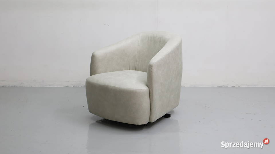 TEC WYGODNY FOTEL OKAZJA tkanina stara skóra 83cm